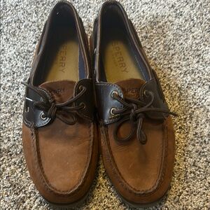 Sperry Men's Brown Leather Boat Shoes